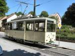 KSW-Triebwagen an der Endhaltestelle Woltersdorf Schleuse am 19. 5. 2007