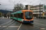 RNV Bombardier Variobahn RNV6 Wagen 4152 am 21.12.22 in Heidelberg Hbf Vorplatz