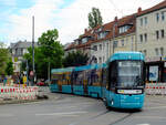 VGF Tw 309  Frankfurt, Stresemannallee/Gartenstraße  Linie 16, Ginnheim via Hbf, Messe  05.05.2024