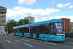 VGF Tw 310  Frankfurt, Ignaz-Bubis-Brücke  Linie 18, Offenbach Stadtgrenze  05.05.2024