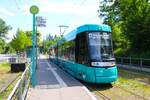 VGF Straßenbahn Frankfurt am Main Alstom Citadis SX05 T-Wagen 312 am 25.05.24