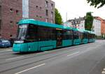 VGF Straßenbahn Frankfurt am Main Alstom Citadis SX05 T-Wagen 313 am 02.06.24