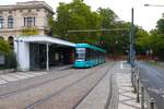 VGF Straßenbahn Frankfurt am Main Alstom Citadis SX05 T-Wagen 309 am 23.09.24