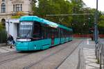 VGF Straßenbahn Frankfurt am Main Alstom Citadis SX05 T-Wagen 309 am 23.09.24