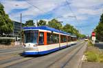 HEAG Mobilo ST14 Wagen 0786 am 04.07.20 in Darmstadt Hauptbahnhof 