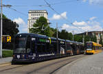 Dresden     DVB NGT D12DD 2803  GuteNacht Linie  als Linie 7 am Albertplatz, 08.06.2108