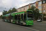 VGF Bombardier Flexity Classic S-Wagen 219 am 03.08.19 in Frankfurt am Main Nied 