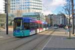 VGF Bombardier Flexity Classic S-Wagen 237 am 30.11.19 am Willy Brandt Platz in Frankfurt am Main 