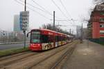 VGF Bombardier Flexity Classic Doppeltaktion mit Wagen 230 und 2xx am 25.01.20 in Frankfurt am Main