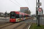 VGF Bombardier Flexity Classic Doppeltaktion mit Wagen 230 und 2xx am 25.01.20 in Frankfurt am Main