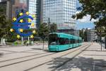 VGF Bombardier Flexity Classic S-Wagen 205 am 19.08.20 in Frankfurt am Main