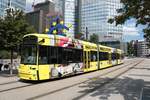 VGF Bombardier Flexity Classic S-Wagen 252 am 19.08.20 in Frankfurt am Main