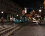 VGF Bombardier Flexity Classic S-Wagen 256 am 23.01.21 in Frankfurt am Main Paulskirche/Römer