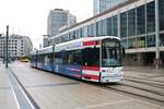 VGF Bombardier Flexity Classic S-Wagen 266 am 30.01.21 in Frankfurt am Main Willy Brandt Platz