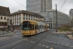 VGF Bombardier Flexity Classic S-Wagen 268 am 10.04.21 in Frankfurt am Main 