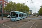 VGF Bombardier Flexity Classic S Wagen 227 am 22.05.21 in Frankfurt am Main