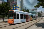 VGF Bombardier Flexity Classic S Wagen 248 am 19.06.21 in Frankfurt am Main