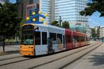 VGF Bombardier Flexity Classic S Wagen 224 am 19.06.21 in Frankfurt am Main