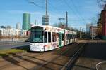 VGF Bombardier Flexity Classic S-Wagen 230 am 12.02.22 in Frankfurt 