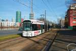 VGF Bombardier Flexity Classic S-Wagen 250 am 12.02.22 in Frankfurt