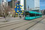 VGF Bombardier Flexity Classic S-Wagen 225 Fechenheim am 12.03.22 in Frankfurt