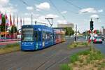 VGF Bombardier Flexity Classic S-Wagen 270 am 23.07.22 in Frankfurt