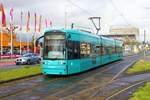 VGF Bombardier Flexity Classic S Wagen 201 am 01.04.23 auf der Linie 11 in Frankfurt am Main