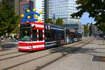 VGF Bombardier Flexity Classic S Wagen 252 am 07.10.23 in Frankfurt am Main