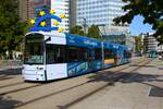 VGF Bombardier Flexity Classic S Wagen 201 am 07.10.23 in Frankfurt am Main