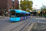 VGF Bombardier Flexity Classic S Wagen 218 am 27.10.23 in Frankfurt am Main