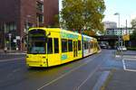 VGF Bombardier Flexity Classic S Wagen 256 am 27.10.23 in Frankfurt am Main