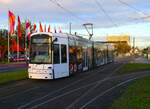 VGF Bombardier Flexity Classic S Wagen 225 am 11.11.23 in Frankfurt am Main