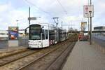 VGF Bombardier Flexity Classic S Wagen 225 am 10.12.23 in Frankfurt am Main