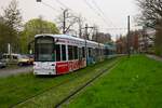 VGF Bombardier Flexity Classic S Wagen 238+2xx als Doppeltraktion am 30.03.24 in Frankfurt am Main