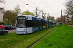 VGF Bombardier Flexity Classic S Wagen 201+2xx als Doppeltraktion am 30.03.24 in Frankfurt am Main