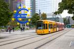 VGF Straßenbahn Frankfurt am Main Bombardier Flexity Classic S-Wagen 244 am 23.09.24