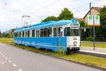 IGN Sonderfahrt mit RNV/HSB Düwag GT8 Wagen 2014 am 23.06.24 in Heidelberg 