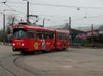 IGN Wagen 154 am 28.03.15 im Depot Ludwigshafen im Rahmen einer IGN Sonderfahrt