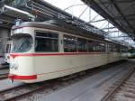 RNV Düwag GT8 155 am 28.03.15 im Depot Ludwigshafen im Rahmen einer IGN Sonderfahrt