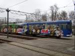 RNV Düwag GT8 148  am 28.03.15 im Depot Ludwigshafen im Rahmen einer IGN Sonderfahrt