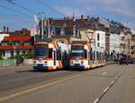 IGN Sonderfahrt mit RNV Adtranz MGT6D Wagen 3265 am 23.06.24 in Heidelberg