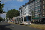 Rheinbahn AG, Wagennummer: 2116(Werbung: Rheinische Post), Linie: 701 nach Am Steinberg, Ort: Münsterplatz, Datum: 16.06.2021