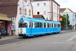 IGN Sonderfahrt mit RNV/HSB Düwag GT8 Wagen 2014 am 23.06.24 in Heidelberg