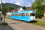 IGN Sonderfahrt mit RNV/HSB Düwag GT8 Wagen 2014 am 23.06.24 in Heidelberg