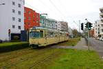 VGF Düwag O-Wagen 111 als Osterhasenexpress am 08.04.23 in Frankfurt am Main