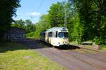 VGF Düwag O-Wagen 111 am 12.05.24 in Neu-Isenburg Stadtgrenze 