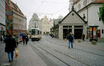 Augsburg Stadtwerke Augsburg SL 1 (MAN/DÜWAG/Siemens M8C 8012) Moritzplatz am 17.