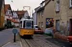 TW 13 der Ulmer Straßenbahn in der Wendeschleife von Söflingen.