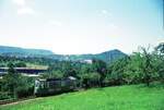 Straßenbahn Reutlingen__Die Straßenbahn in Reutlingen verkehrte das letzte Mal (auf den Linien 1 und 2) am 19. Oktober 1974. GT4 auf Linie 1 nahe Eningen.__29-07-1974