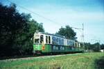 Straßenbahn Reutlingen__GT4+B2 auf Linie 2 nahe Südbhf.__05-09-1974 